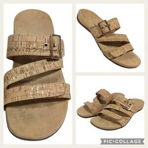Vionic Tan Cork Sandals